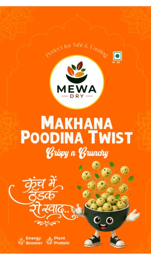 Mewa Dry Makhana Poodina Twist pack